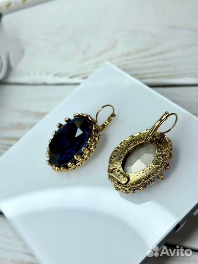 Серьги с кристаллами Swarowski