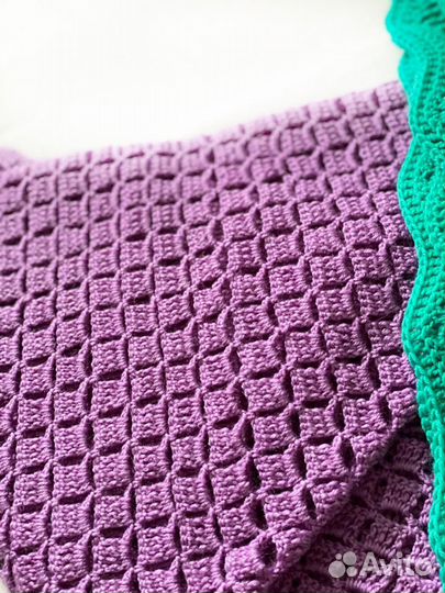 Платок шаль вязанный