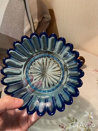 Конфетницы, фруктовницы цветное стекло СССР