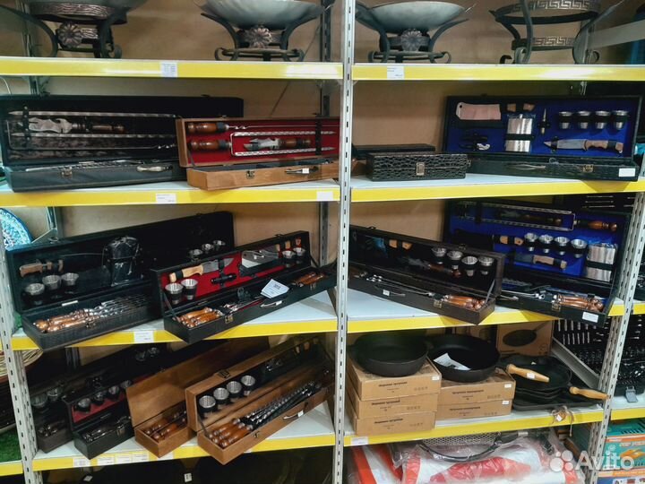 Подарочный набор шампуров в чемодане