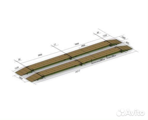 Автовесы бесфундаментные вса-С 40тонн на 12 метров
