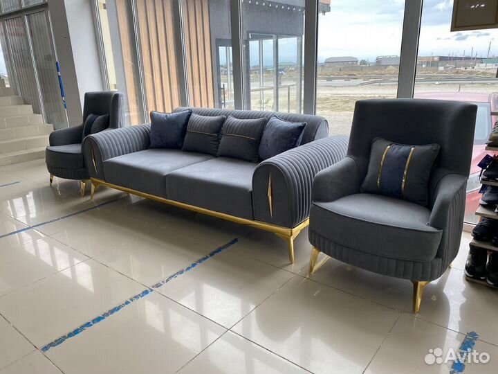 Диван и 2 кресла