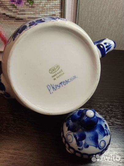 Чайник заварочный гжель