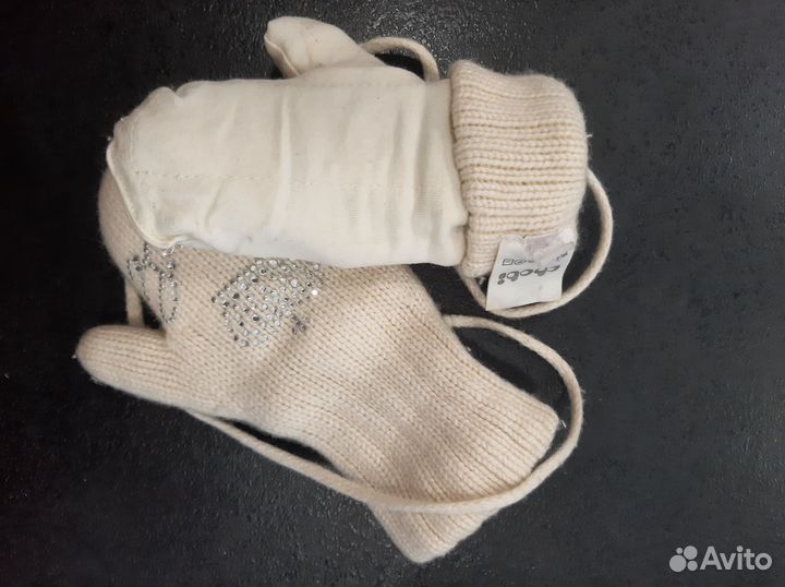 Варежки детские 2 года
