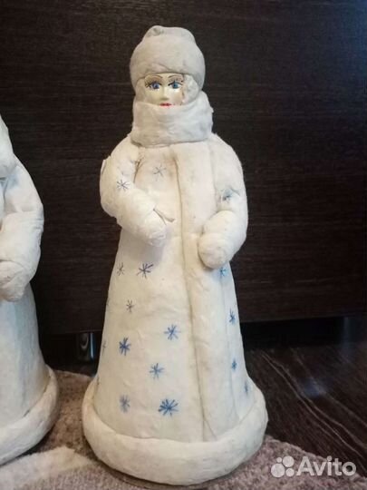 Ватные дед Мороз и Снегурочка СССР