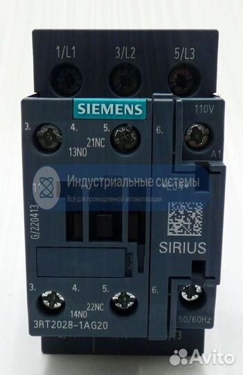 Контактор Siemens Sirius 3RT2028-1AG20