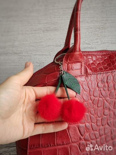 Брелок из натуральной норки