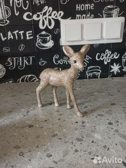 Декоративная лань в блёстках