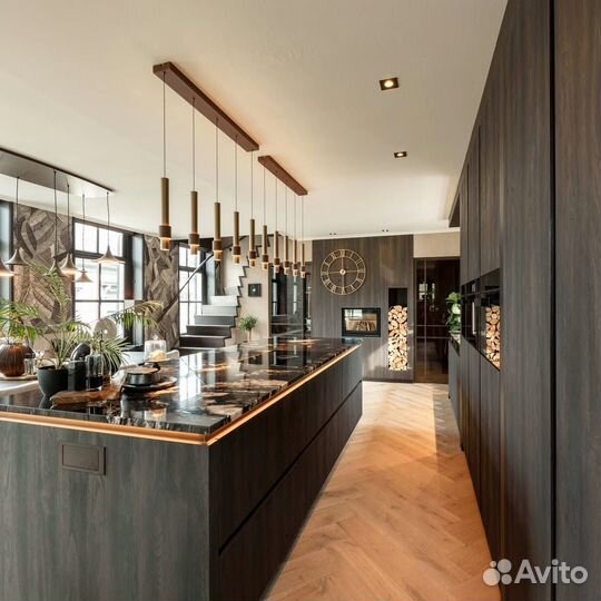 Кухня в стиле шале