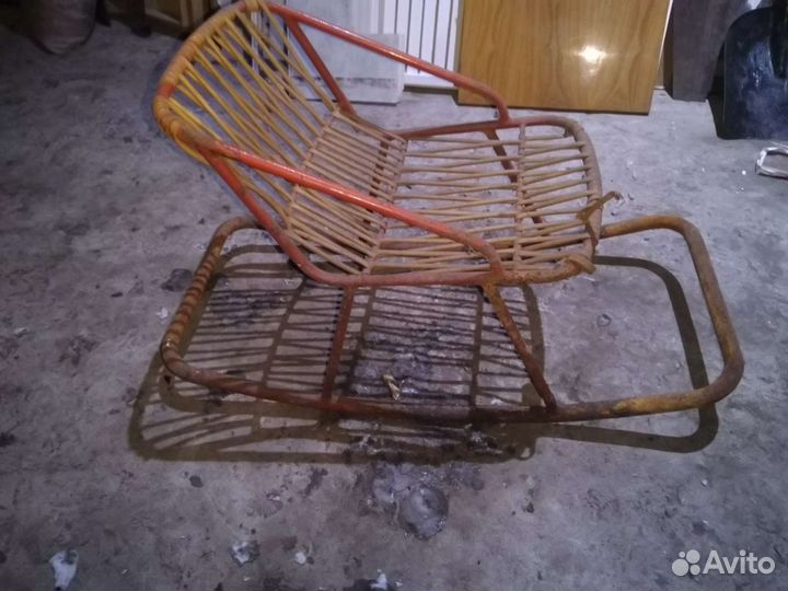 Кресло качалка детская старинная