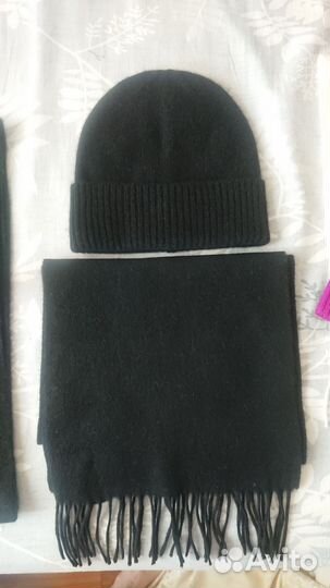 Шапка uniqlo кашемир шарф uniqlo кашемир митенки