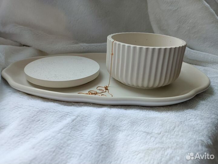 Набор из гипса ручной работы Новогодний подарок