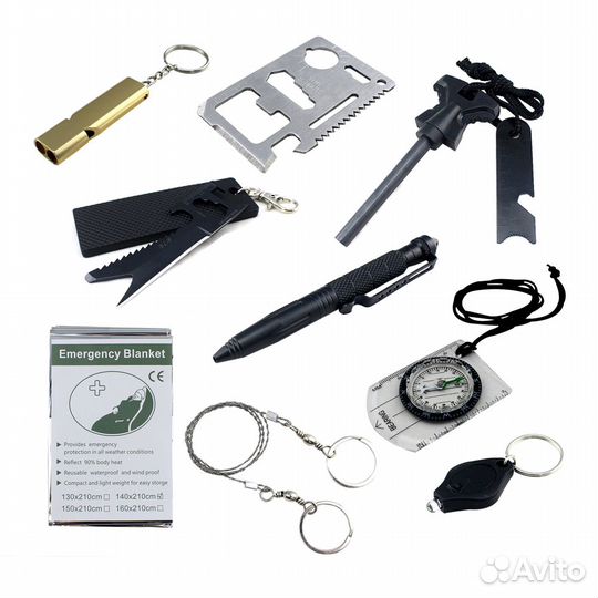 Набор выживания в кейсе из 10 в 1