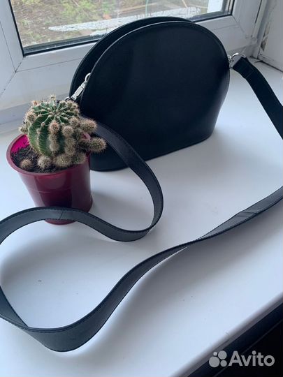 Сумка женская натуральная кожа черная