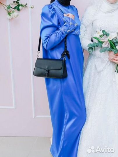 Платье синее