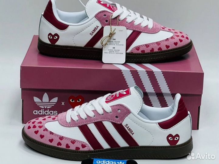 Adidas samba og pink mist сердечки