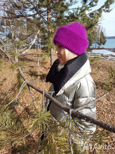 Шапочка из пуха норки. Новая