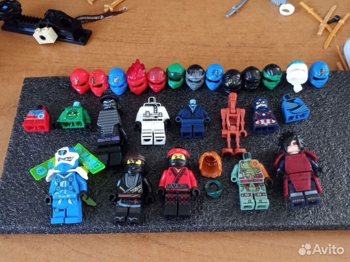 Lego ninjago минифигурки, аксессуары, оружие