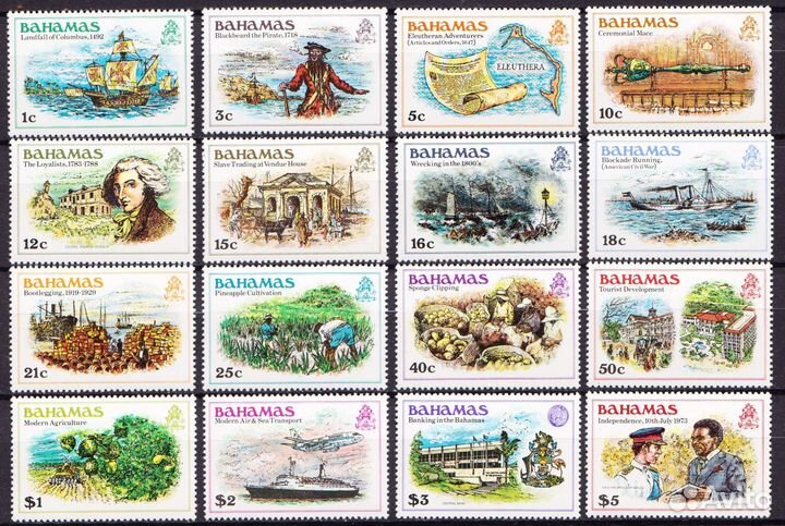 Марки Багамы (1980) - MNH/** - полная серия