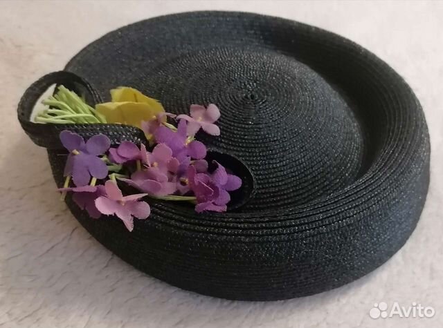 Винтжная шляпка из соломки