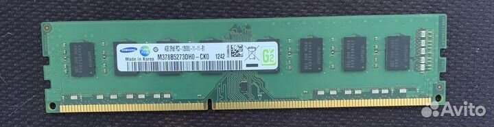 Оперативная память ddr3 4 gb samsung