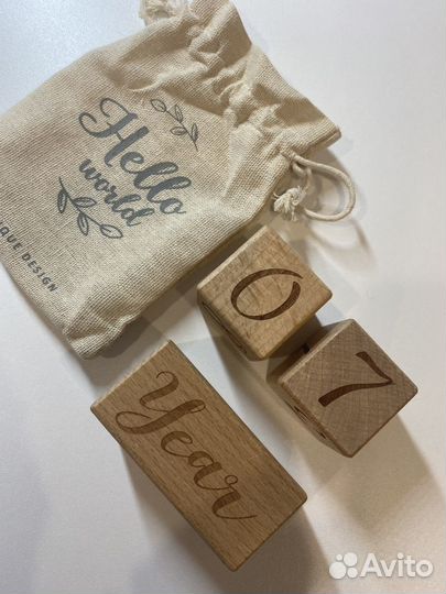 Кубики для фотосессии новорожденного