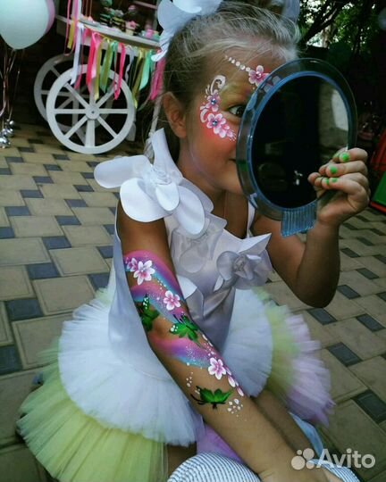 Аквагрим, блеск-тату