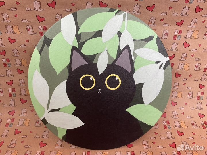 Картина d30 акрил холст на картоне