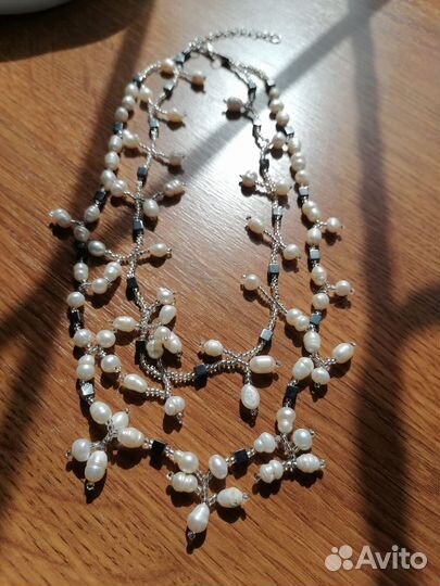 Ожерелье-бусы, жемчуг