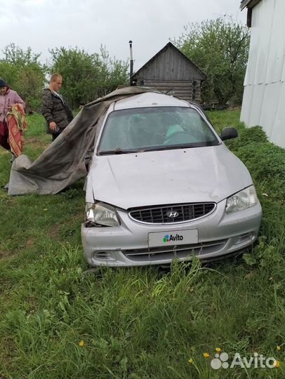 Hyundai Accent 1.5 МТ, 2006, битый, 80 000 км
