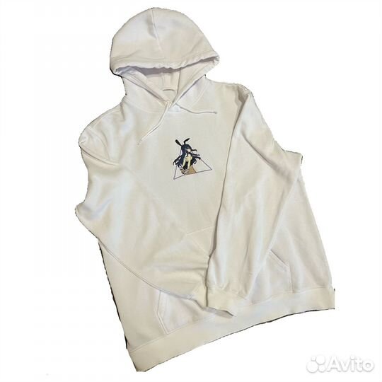 Худи белое с вышивкой Девочка-зайка из аниме