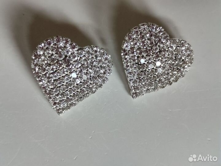 Серьги Viva la Vika Crystal Hearts оригинал