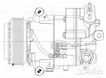 Компрессор кондиционера Opel Astra J (10)