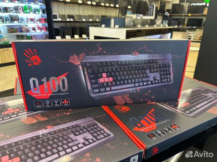 Игровая клавиатура A4Tech Bloody Q100 Black USB