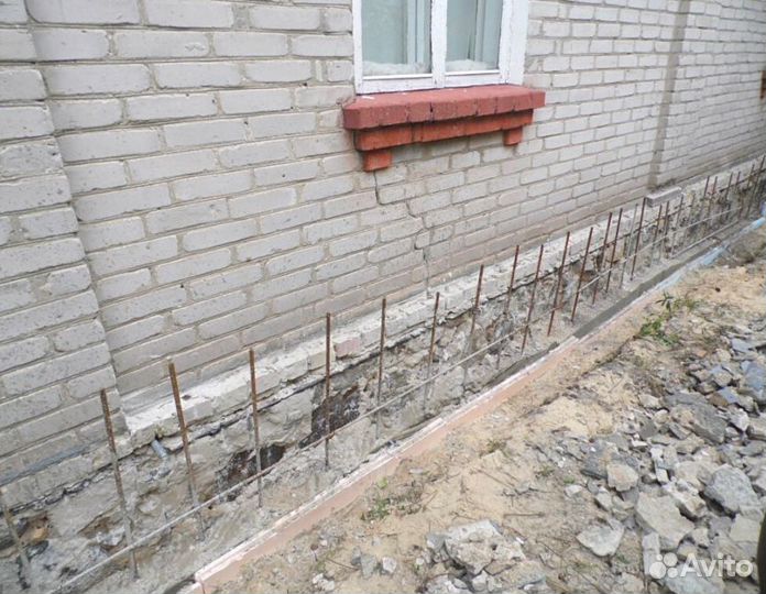 Подъем домов Замена венцов Ремонт фундамента