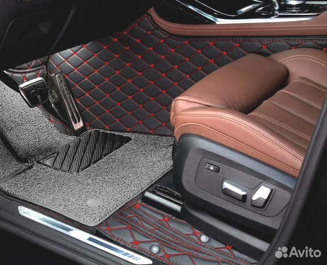 3D Коврики Geely Салон Багажник из Экокожи