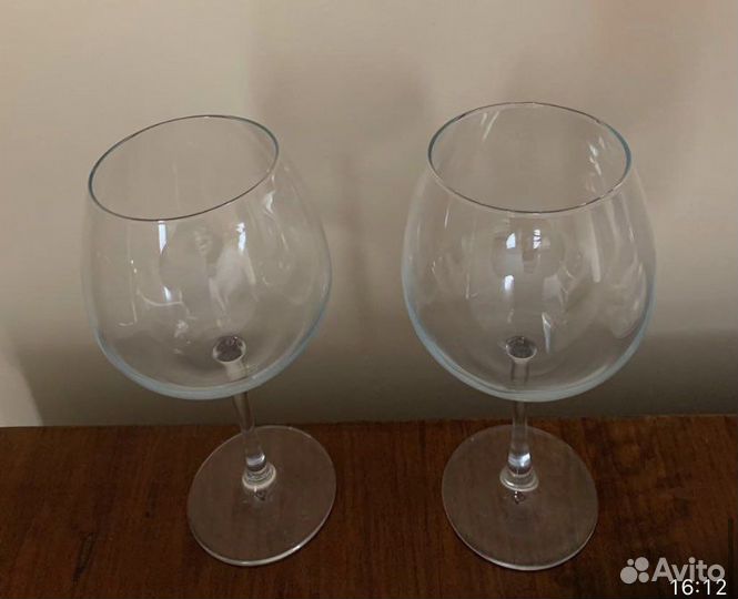 Бокалы разные, стекло и хрусталь