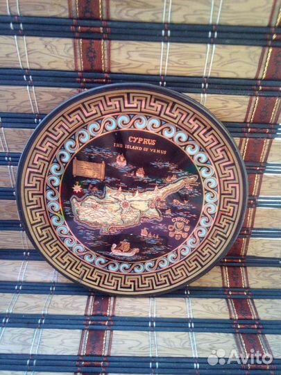 Тарелка коллекционная греция ручная работа