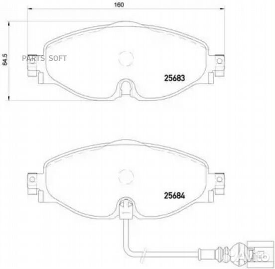 Brembo P85126 Колодки торм.пер