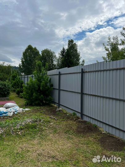 Металлический забор профлист