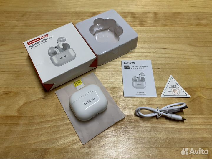 Новые беспроводные наушники Lenovo LivePods LP40