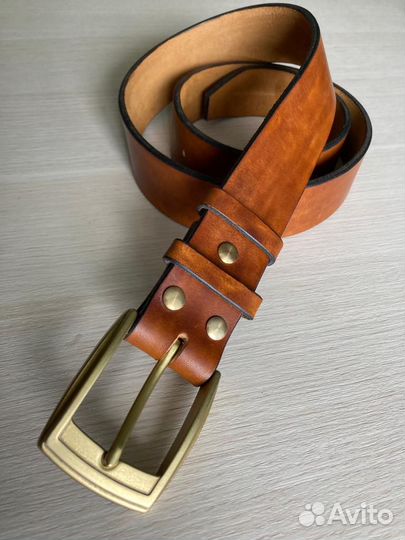 Кожаный ремень ручной работы