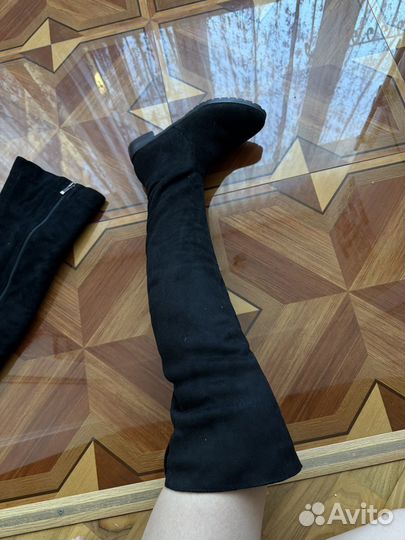 Сапоги зимние замшевые 37