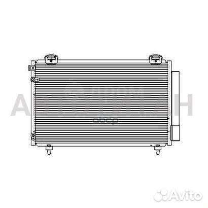 Радиатор кондиц. с ресивером для а/м Toyota Avensi