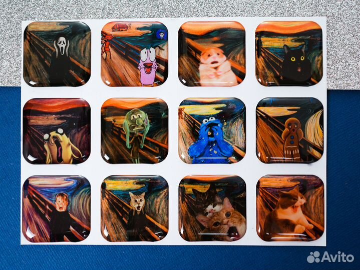 3d стикеры оптом