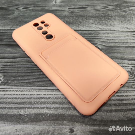 Чехол для xiaomi redmi note 8 pro с кармашком роз