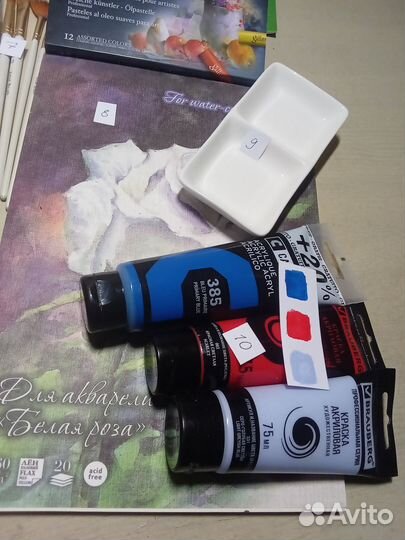 Материалы для творчества, рисования, крафта, лепки