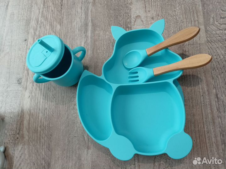 Набор силиконовой посуды детский