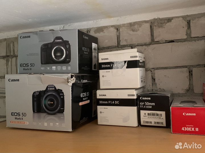 Коробки, оригинальные упаковки от фототехники