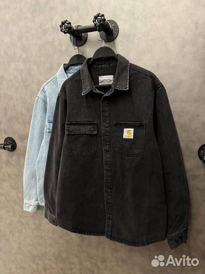 Джинсовая рубашка carhartt